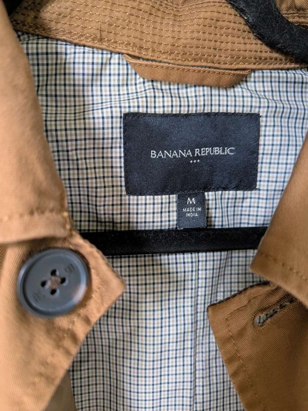 Banana Republic Men's Brown/Tan Lightweight Trench Coat